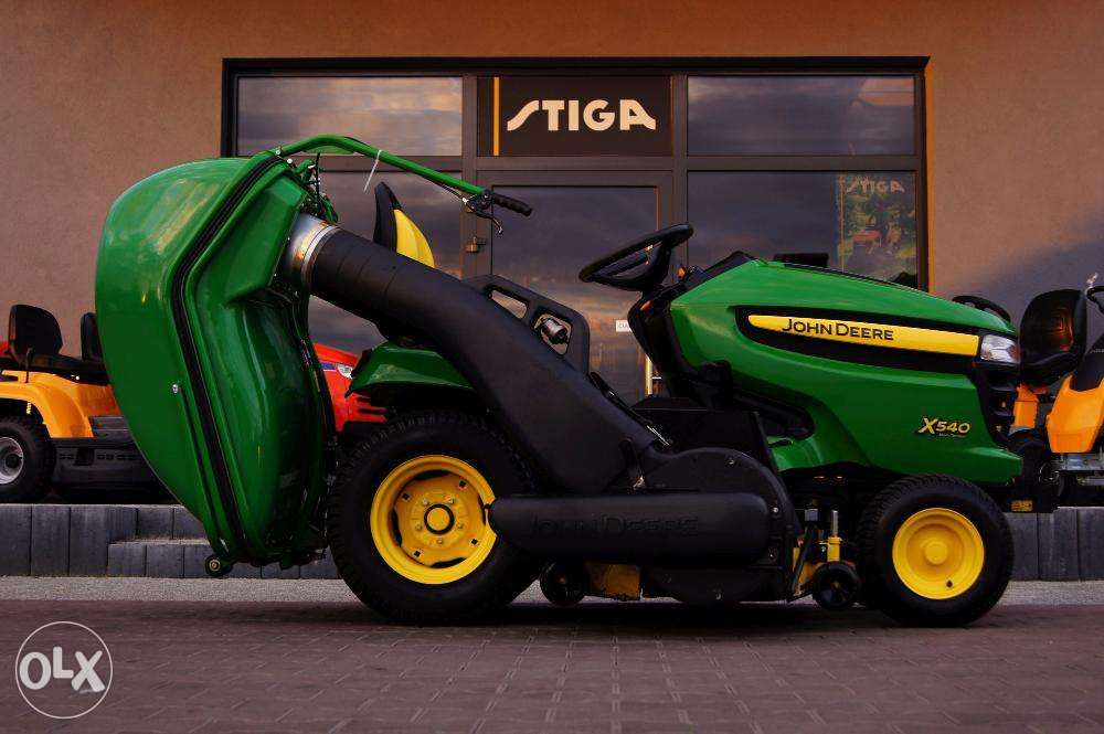 Kosiarka traktorek John Deere x540 26KM+wspomaganie+kosz 450L