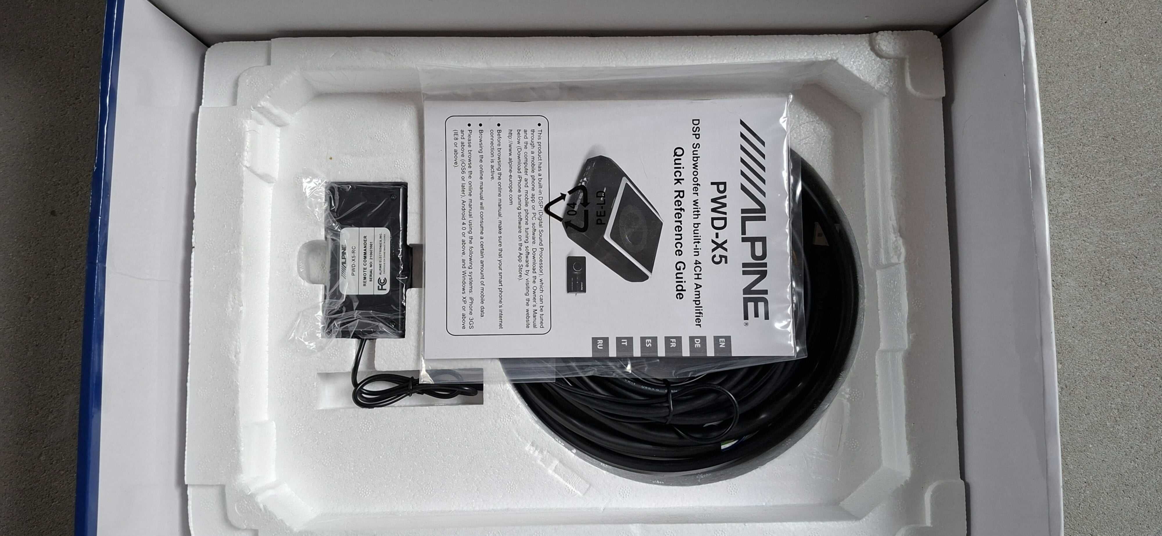 Subwoofer ALPINE PWD-X5 z DSP
