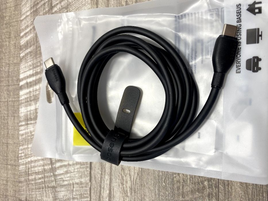 Baseus 100W, кабель type-c 1.2м.