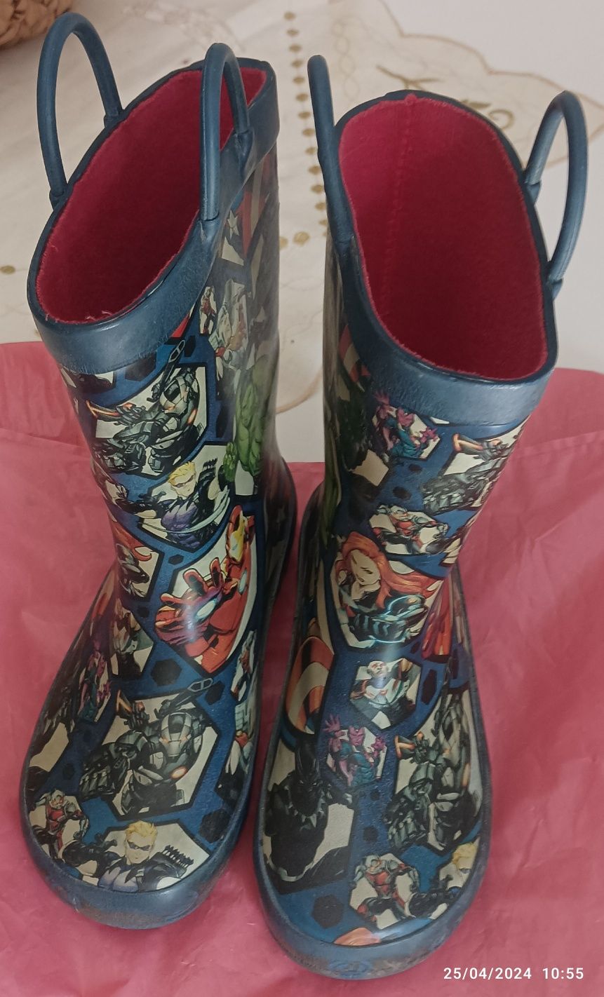 Botas de borracha dos vingadores n 28