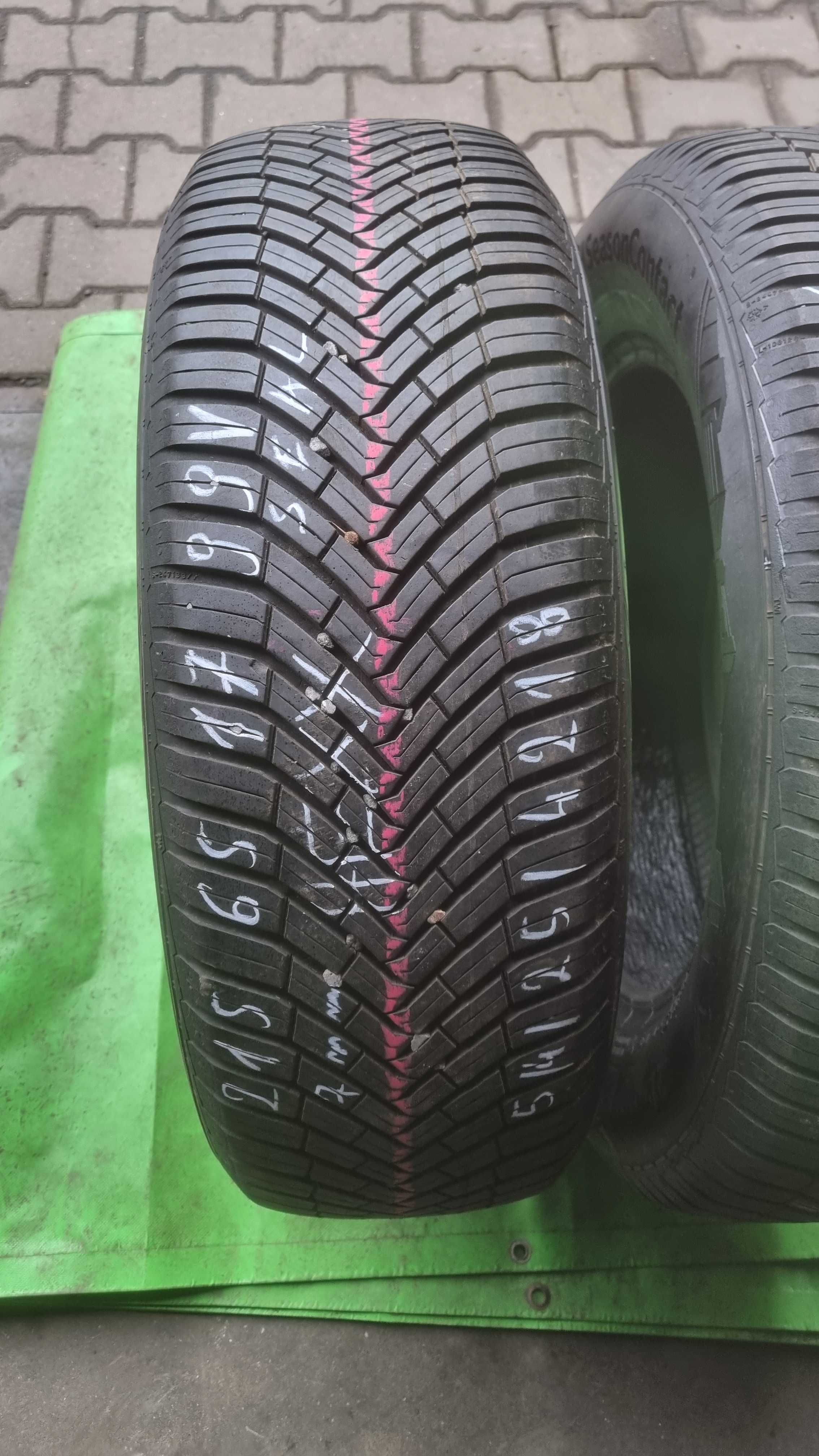 2 Opony całoroczne 215/65R17 Continental Allseason Contact Warszawa