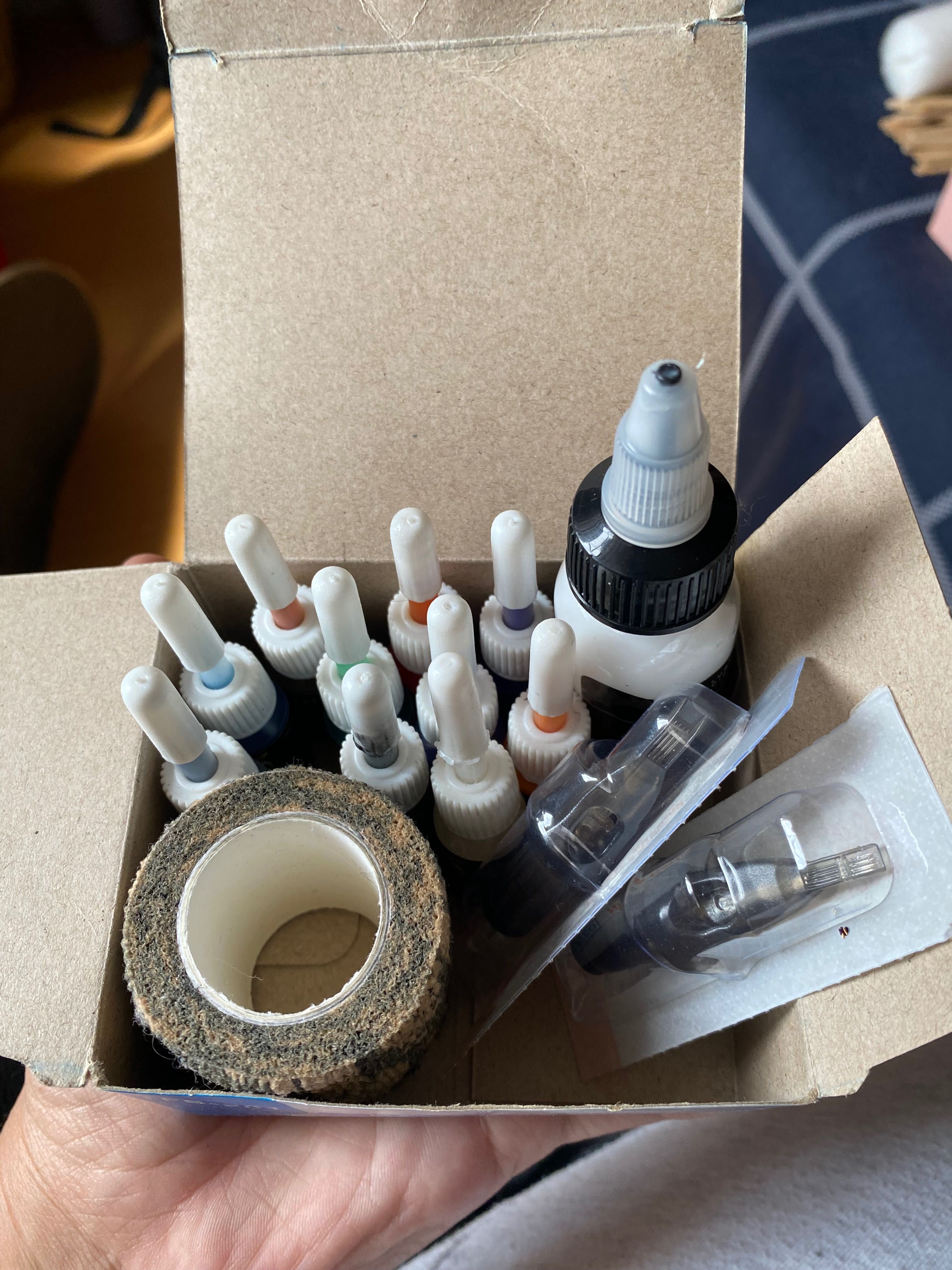 Kit de tatuagem (2 máquinas)