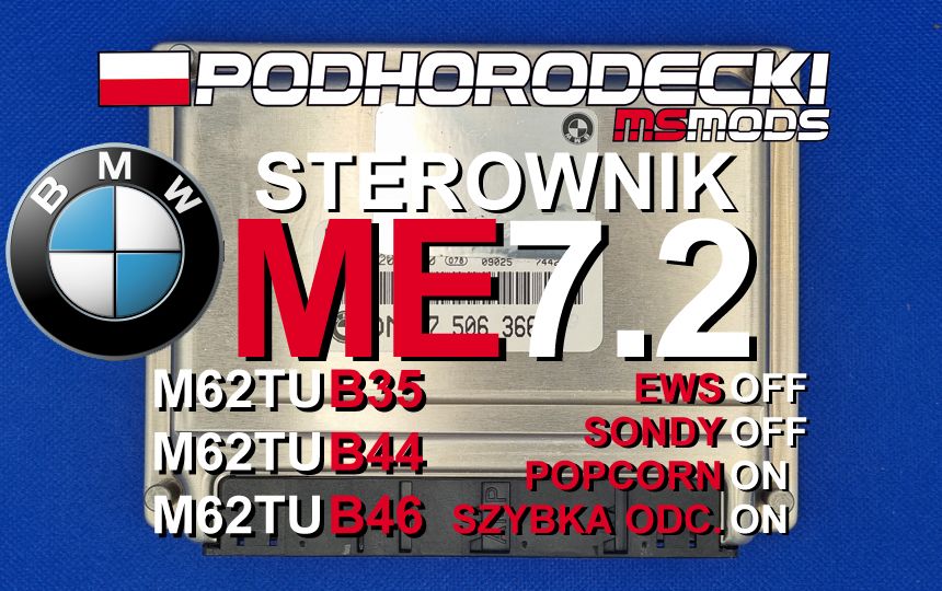 Sterownik BMW V8 ME7.2 M62TU B35 B44 B46 EWS OFF Sondy OFF E38 E39 X5