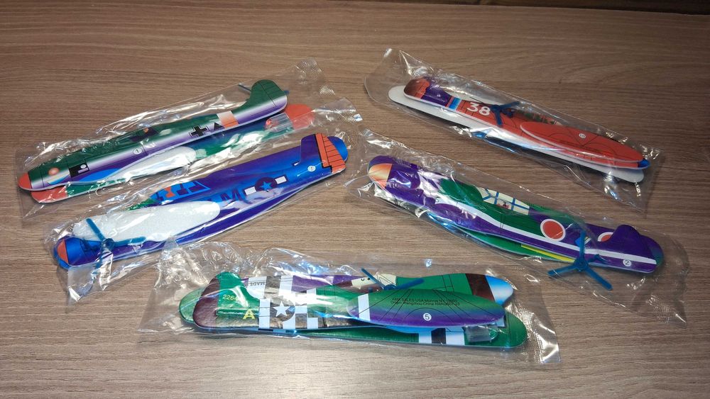 Super Zestaw 5 Piankowych Latających Samolotów