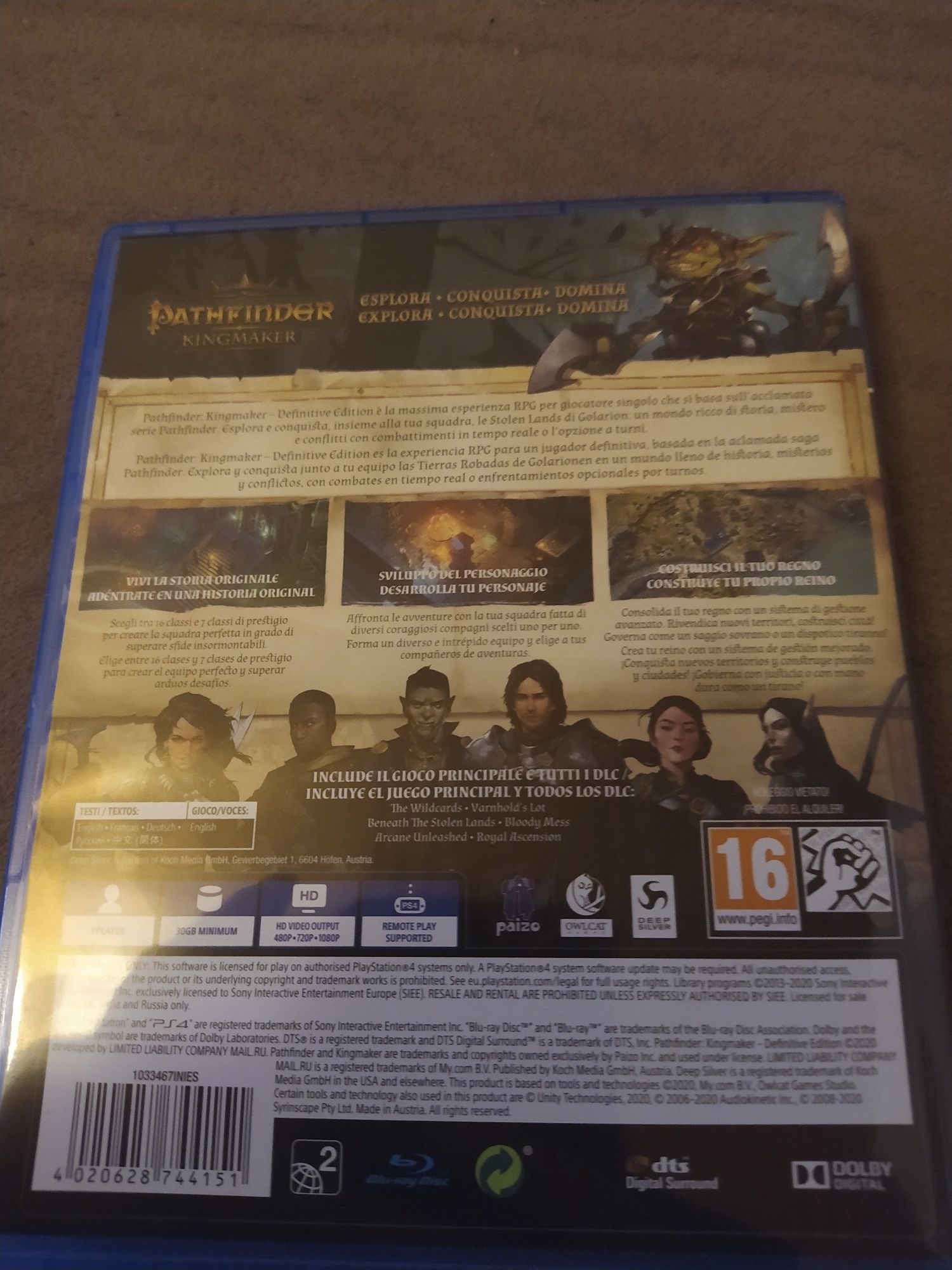 Pathfinder Kingmaker-Definitive Edition PS4
