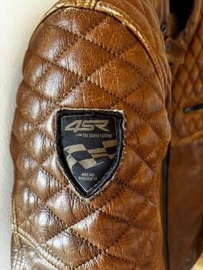 Casaco de cabedal 4SR para moto – Estilo racing