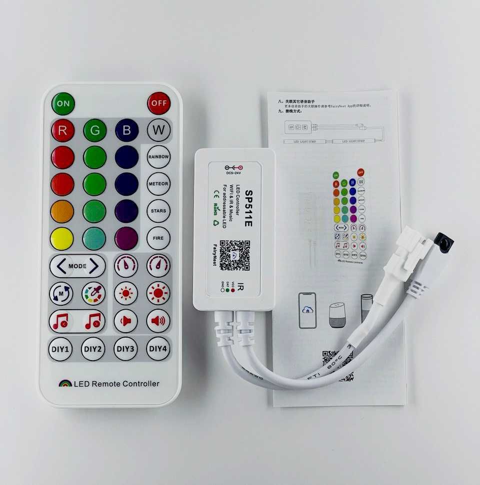 Контролер адресной ленты WS2812B, Mini BT Smart SPI LED + микрофон