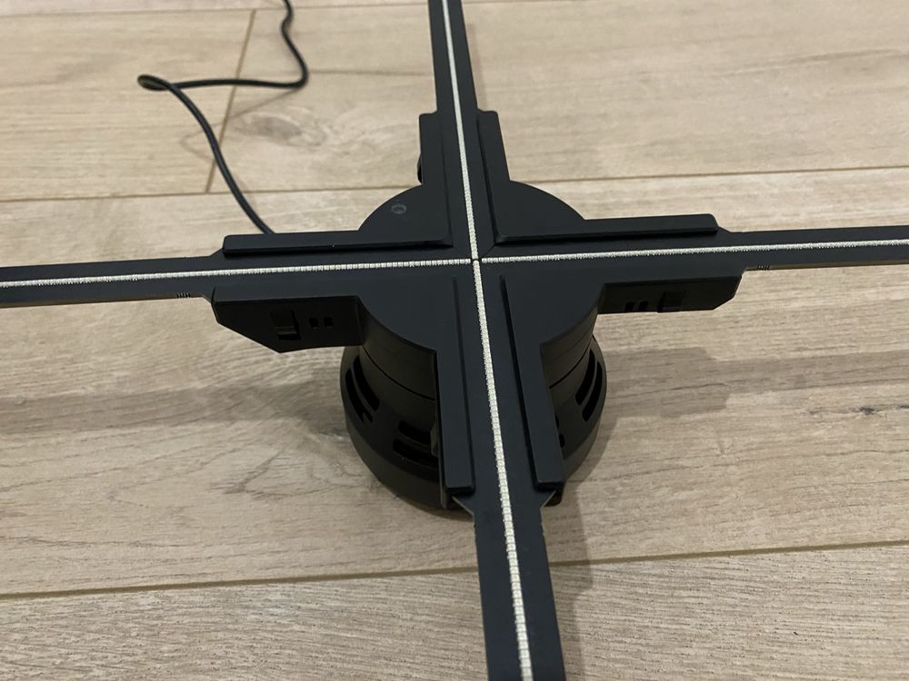 Wentylator z hologramem 3D 25.6 holograficzny projektor WIFI