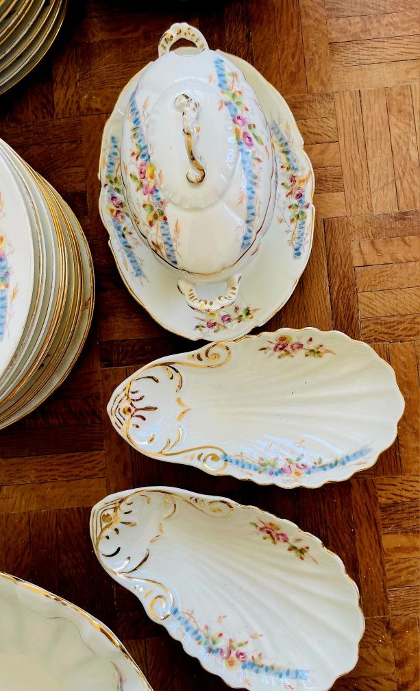 Serviço de jantar, completo, porcelana
