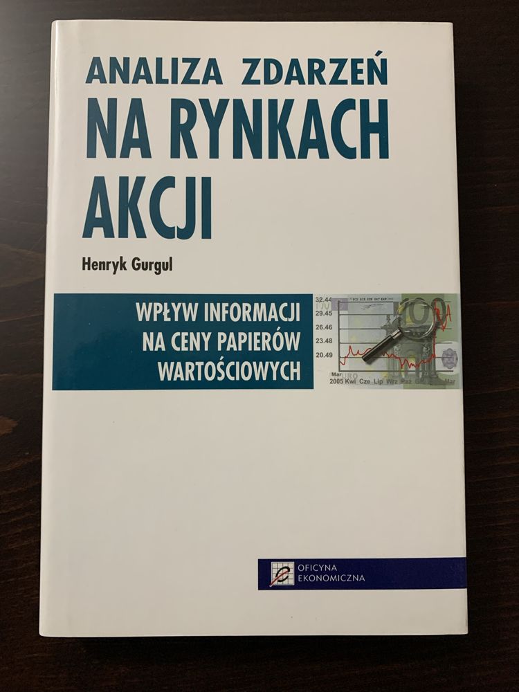 Analiza zdarzeń na rynkach akcji Henryk Gurgul