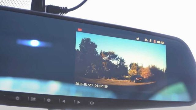 Дзеркало відеореєстратор з камерою заднього виду автомобільне