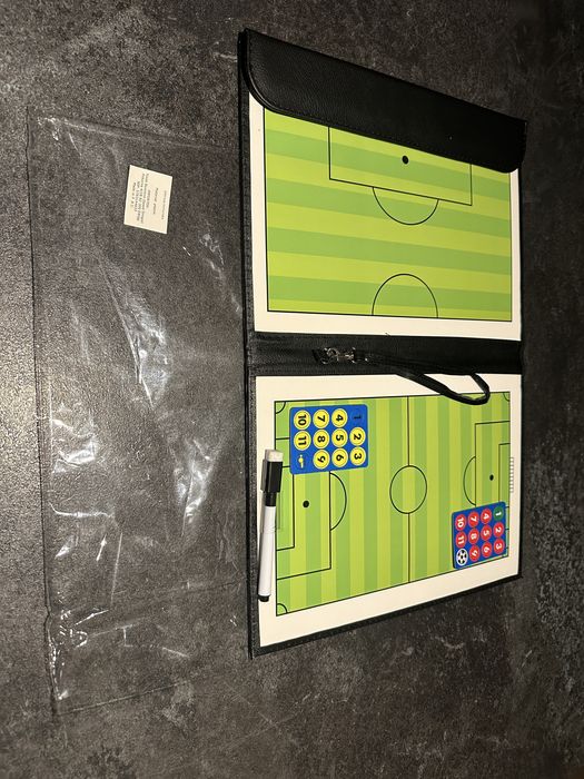 Tablica taktyczna trener piłka nożna z magnesami, nowa