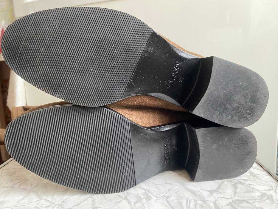 Замшеві ботфорти Zara