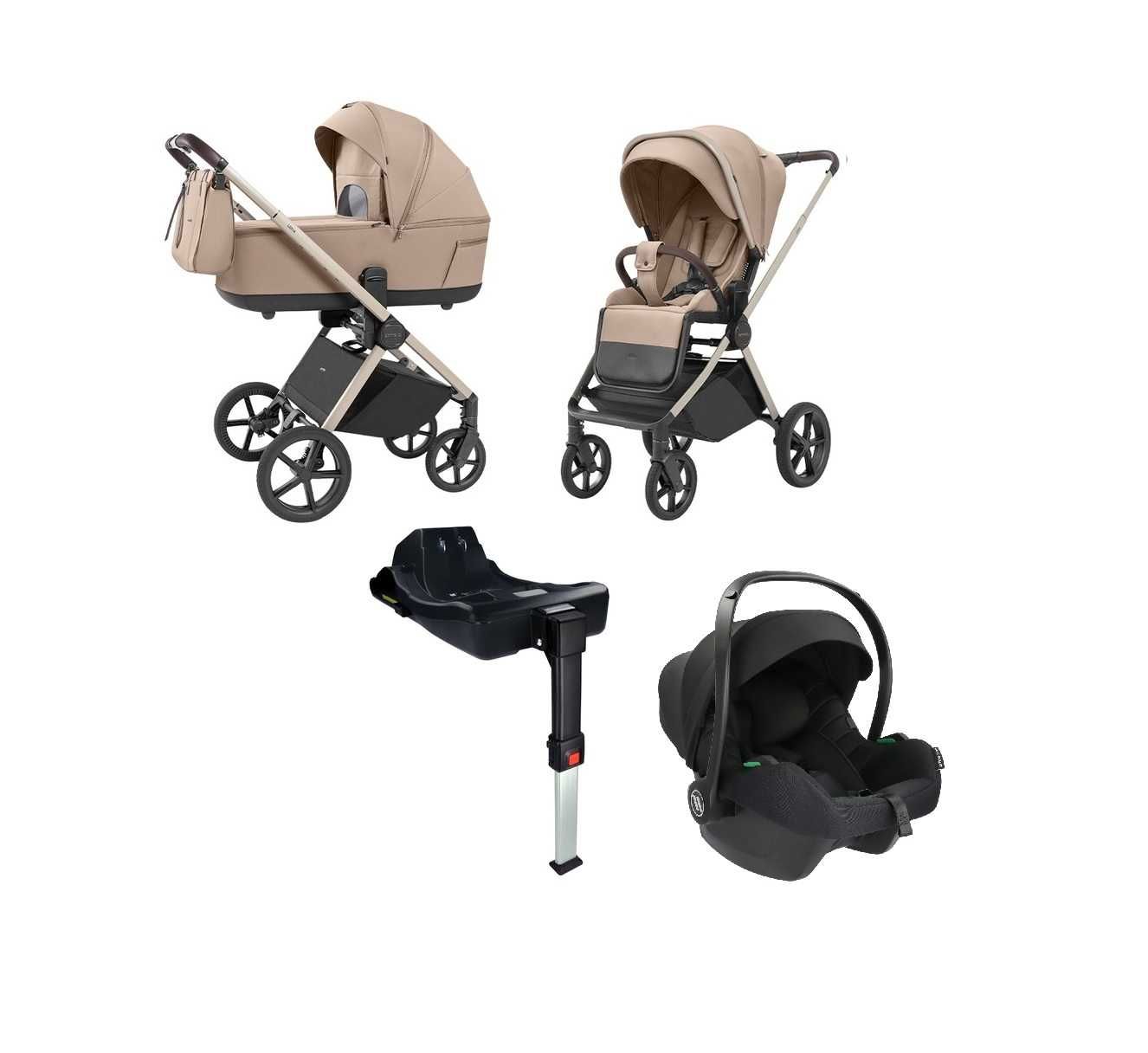 Carrello Ultra wózek uniwersalny 4w1 gondola+ spacerówka +fotelik+baza