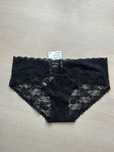 H&M czarne koronkowe majtki figi 36