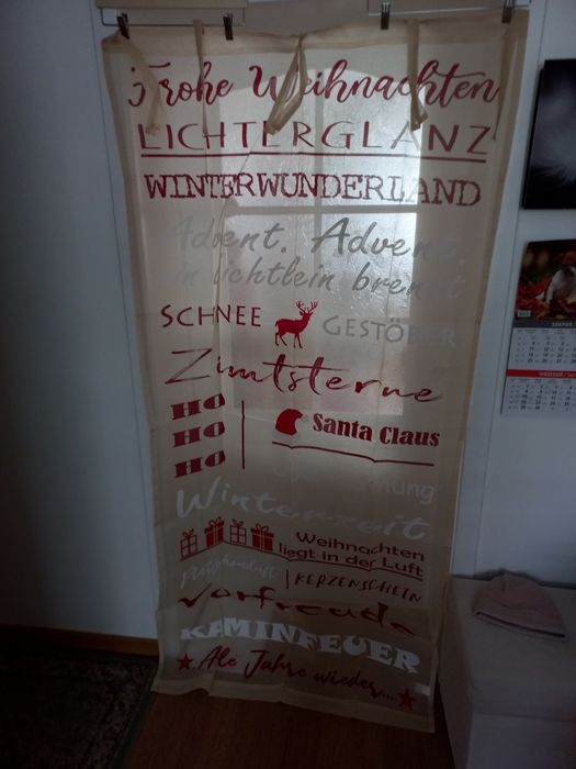 Firanki Świąteczna, bawełna, 100/200 1 sztuka