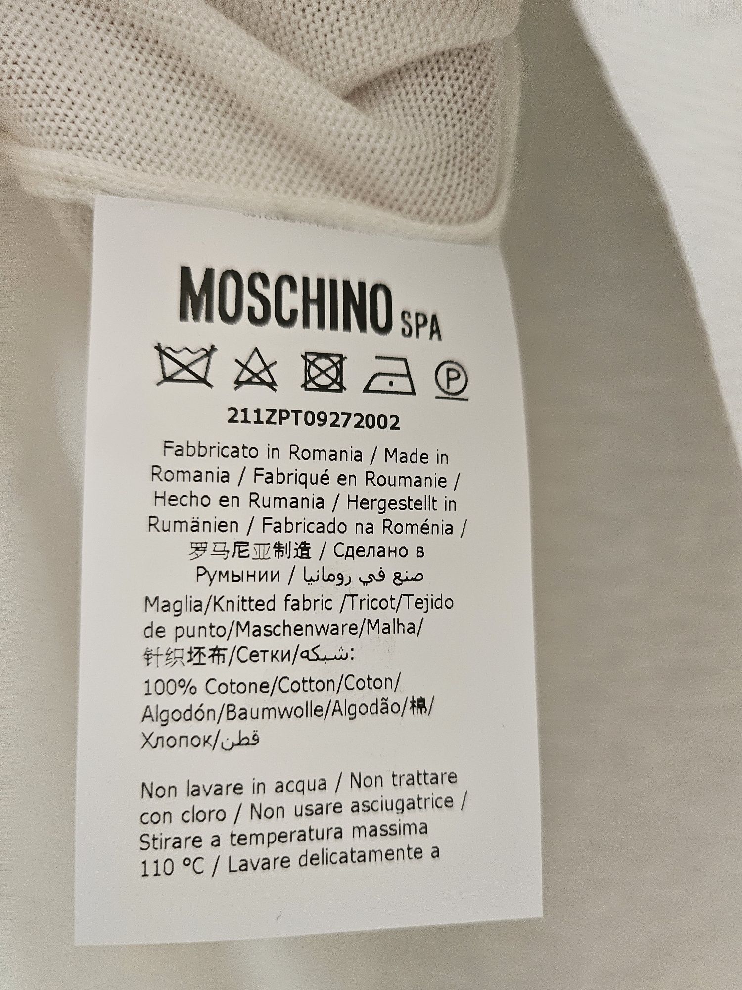 OKAZJA!!! Przecena!!! MOSCHINO Męski sweter roz XL 54