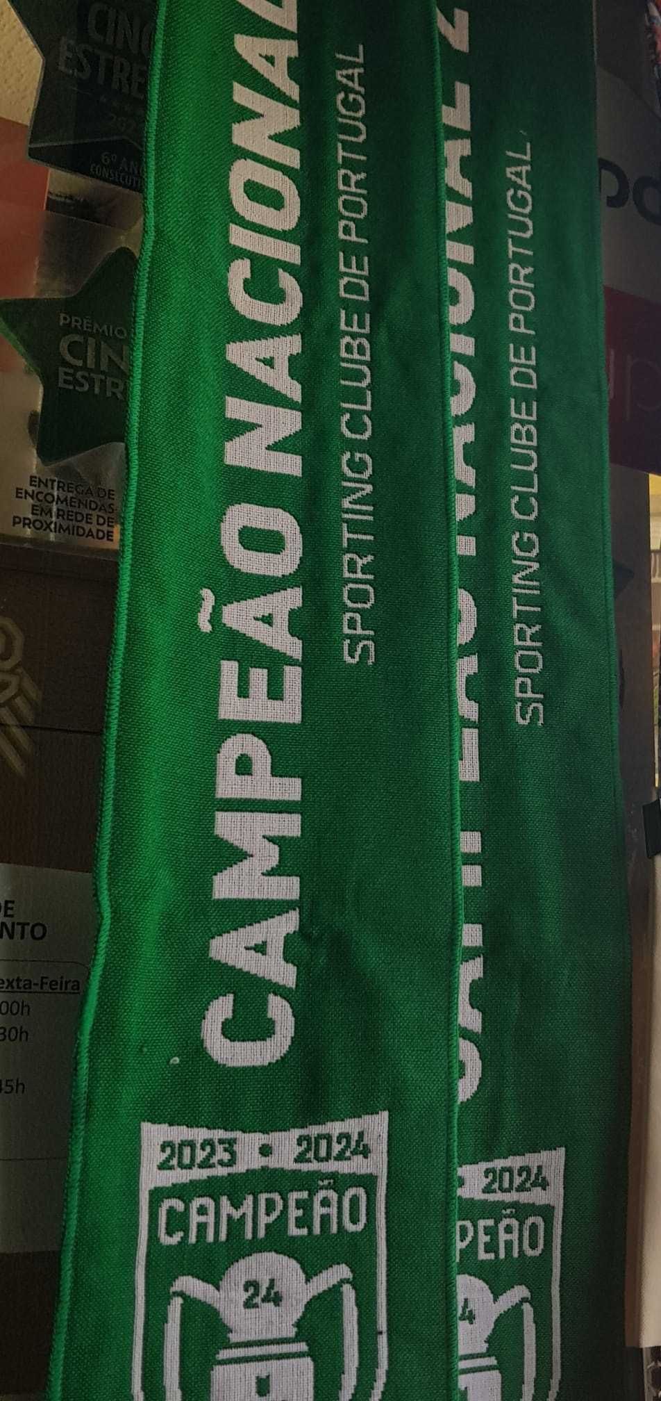 SPORTING T-Shirt e Cachecol CAMPEÃO 2023/2024