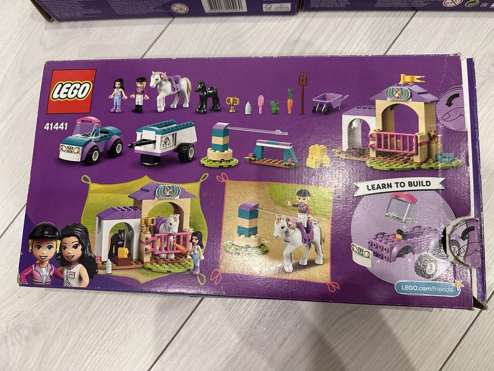 Lego friends тренировка коней, ветеринарная клиника, акробат конюшня