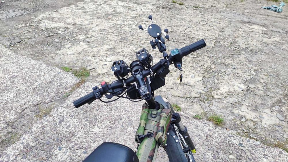 Складний Електричний Велосипед HUMMER 26x18' USA Army ЕЛЕКТРО