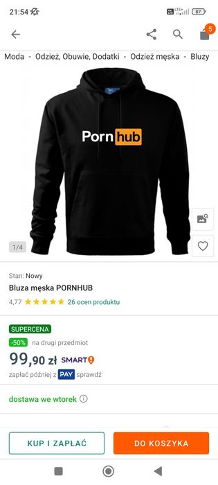 Bluza z porno hub
