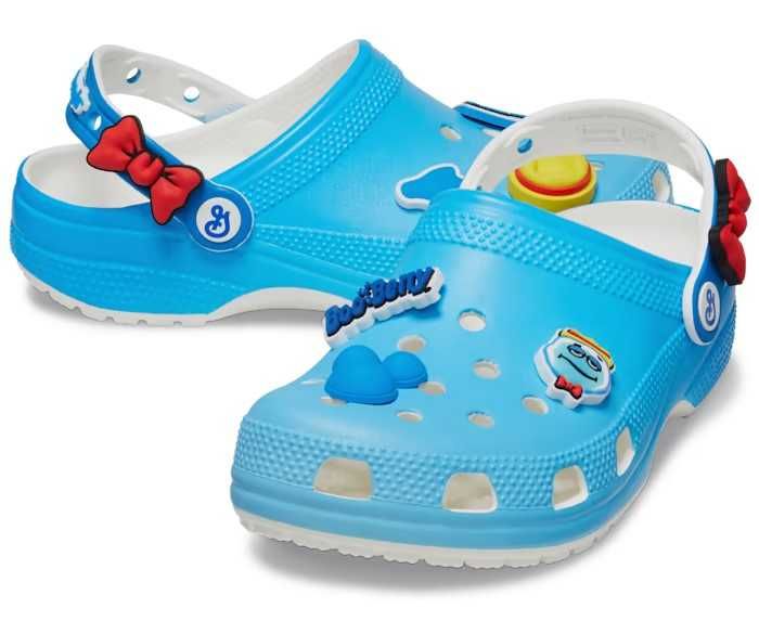 Сабо Crocs з веселими підвісками Jibbitz, W7, W8
