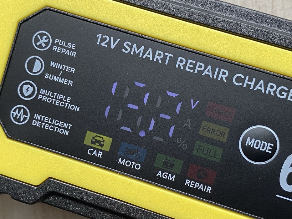 => 12V/6A Импульсное Зарядное устройство для автоаккумулятора Зарядний