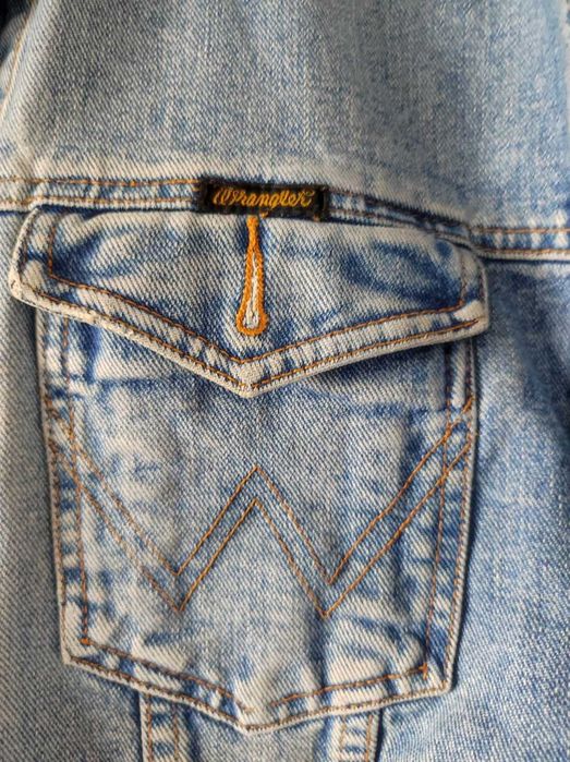 oryginalna kurtka katana unikat dżinsowa wrangler ponadczasowa vintage