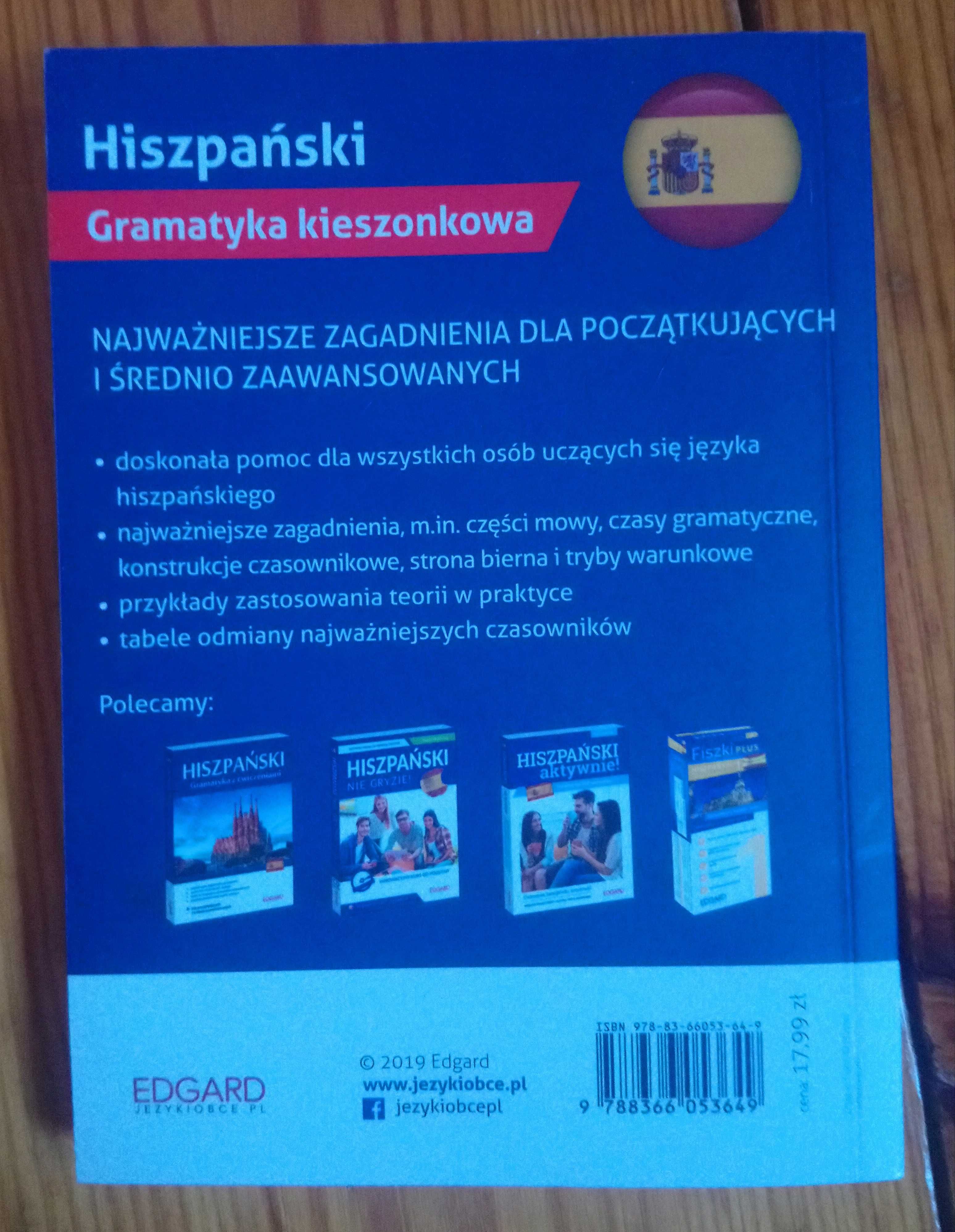 Książka Hiszpański gramatyka kieszonkowa