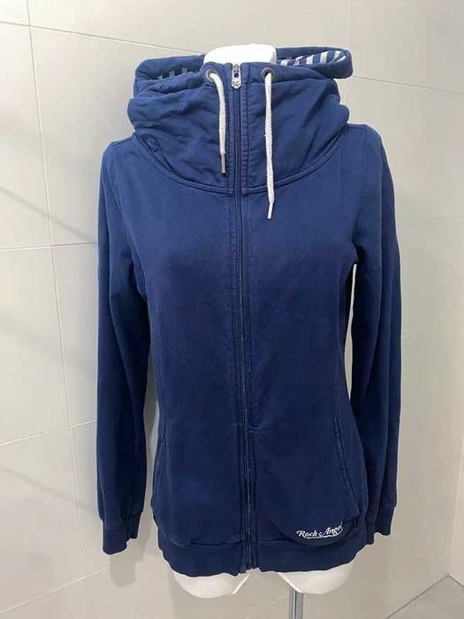 Granatowa rozpinana bluza z kapturem Rock Angel M/L 38/40