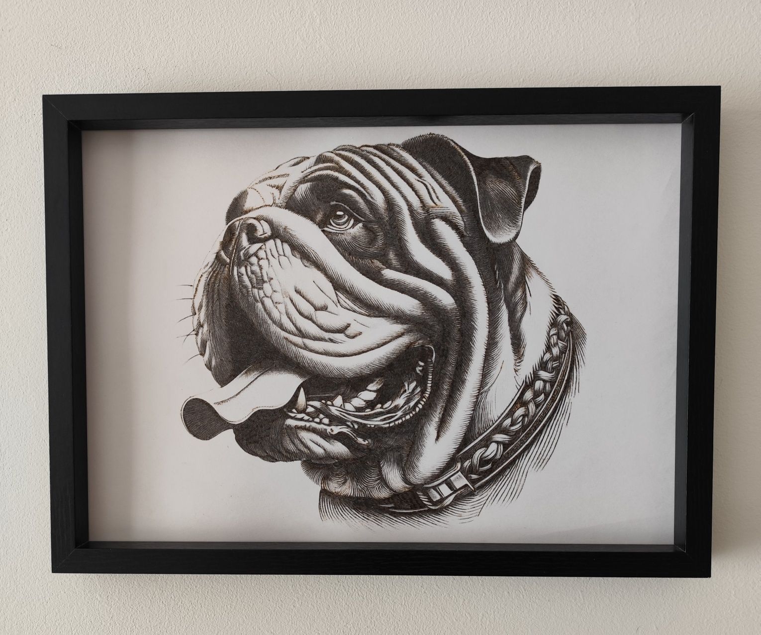 Buldog Angielski pirografia