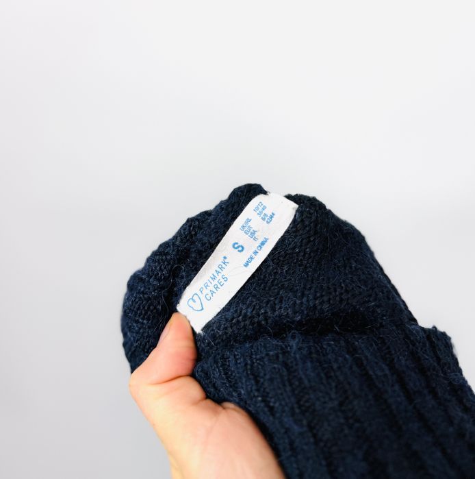 Granatowy sweter z golfem M/L 38/40 Primark