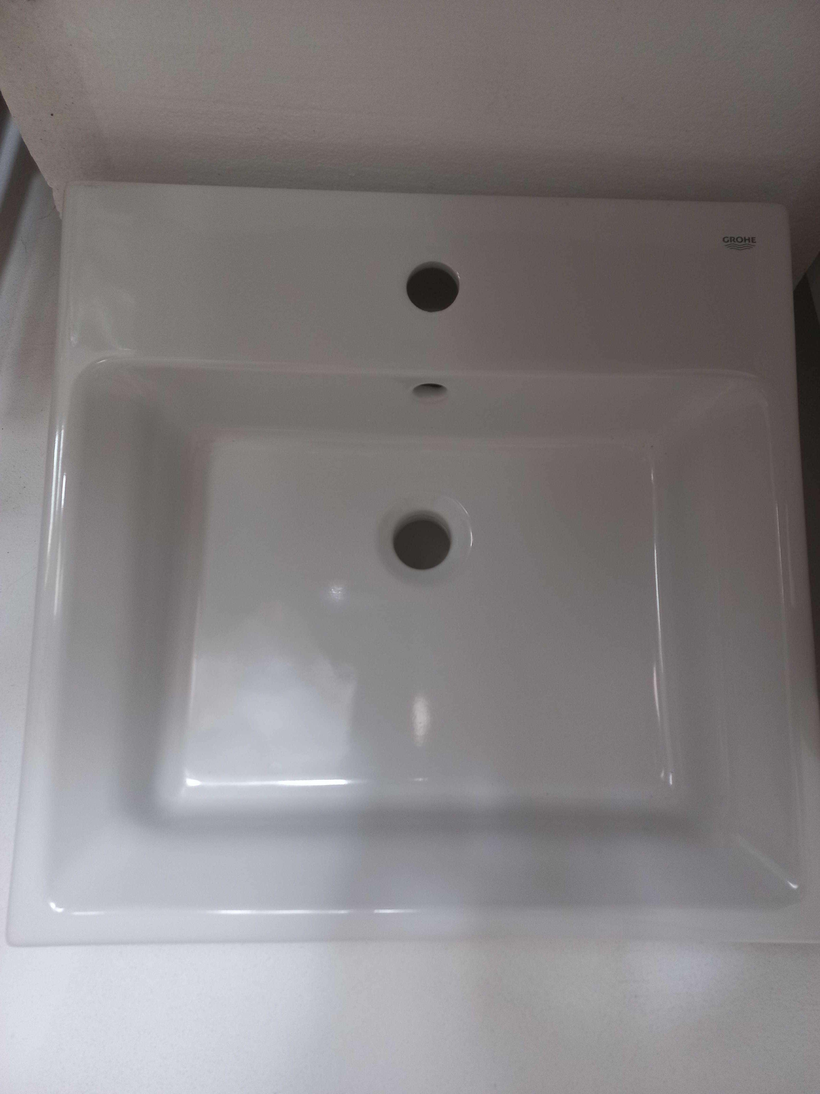 Grohe umywalka nablatowa 50x50 biała