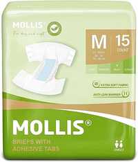 MOLLIS Pieluchy dla dorosłych unisex r. M 15szt