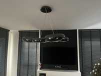 Lampa sufitowa / żyrandol chrom designerska