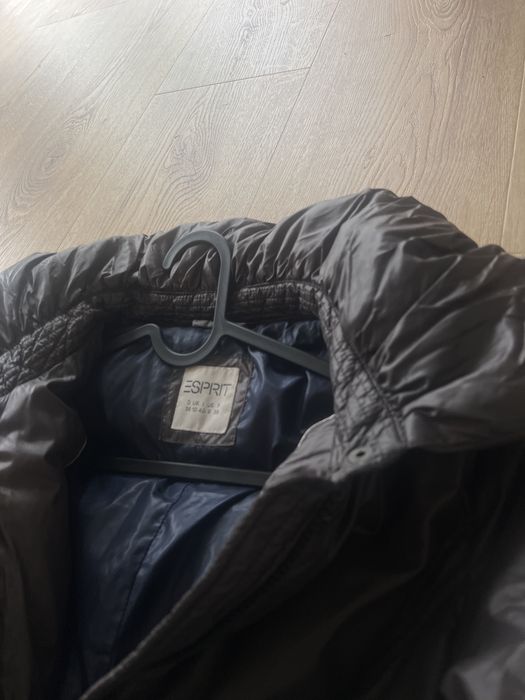 Esprit damska zimowa kurtka puchowa brazowa czekoladowa pierze 38 M