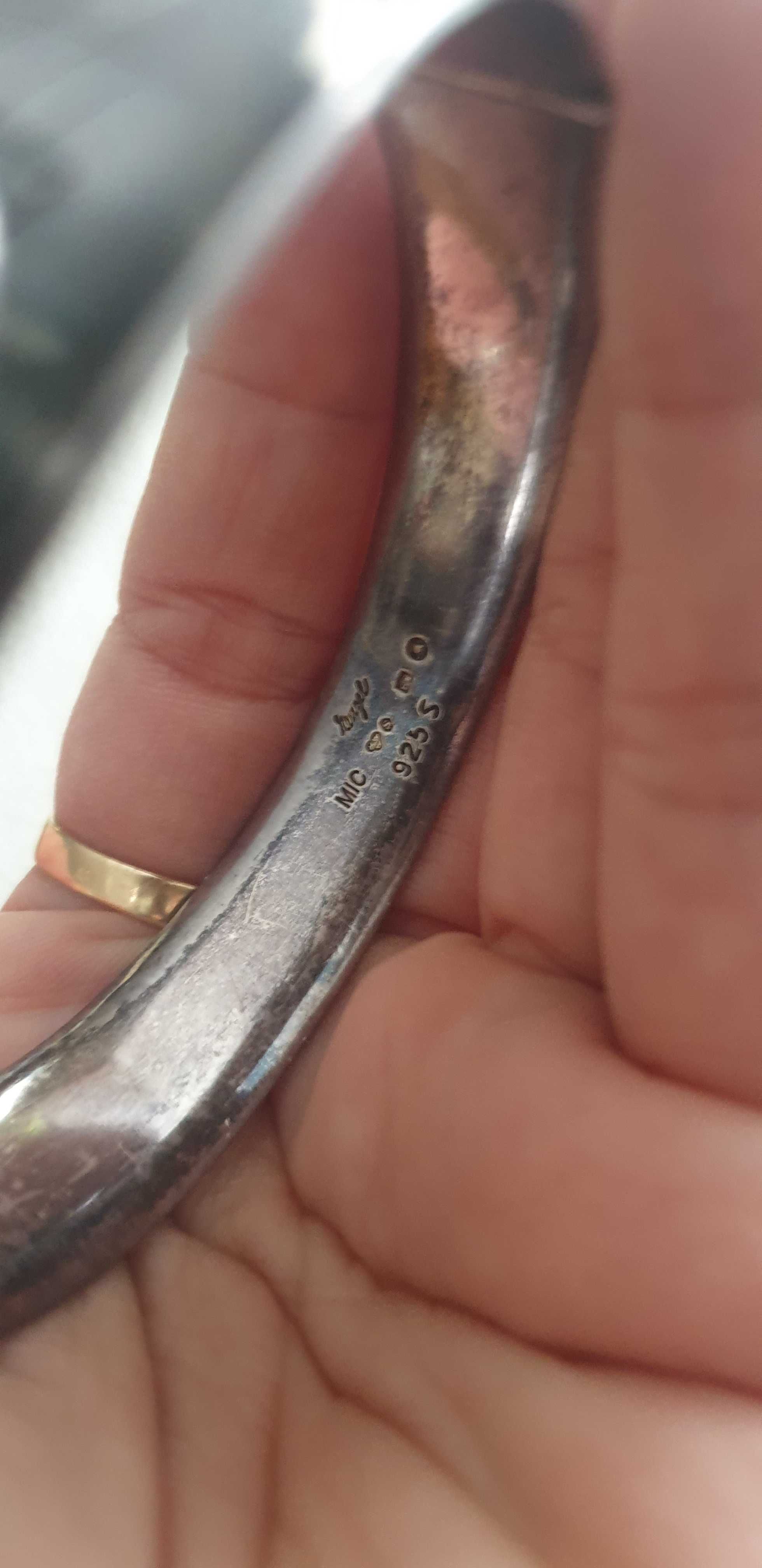 Srebrna bransoletka art deco Gertrud Engel 1954 unikat