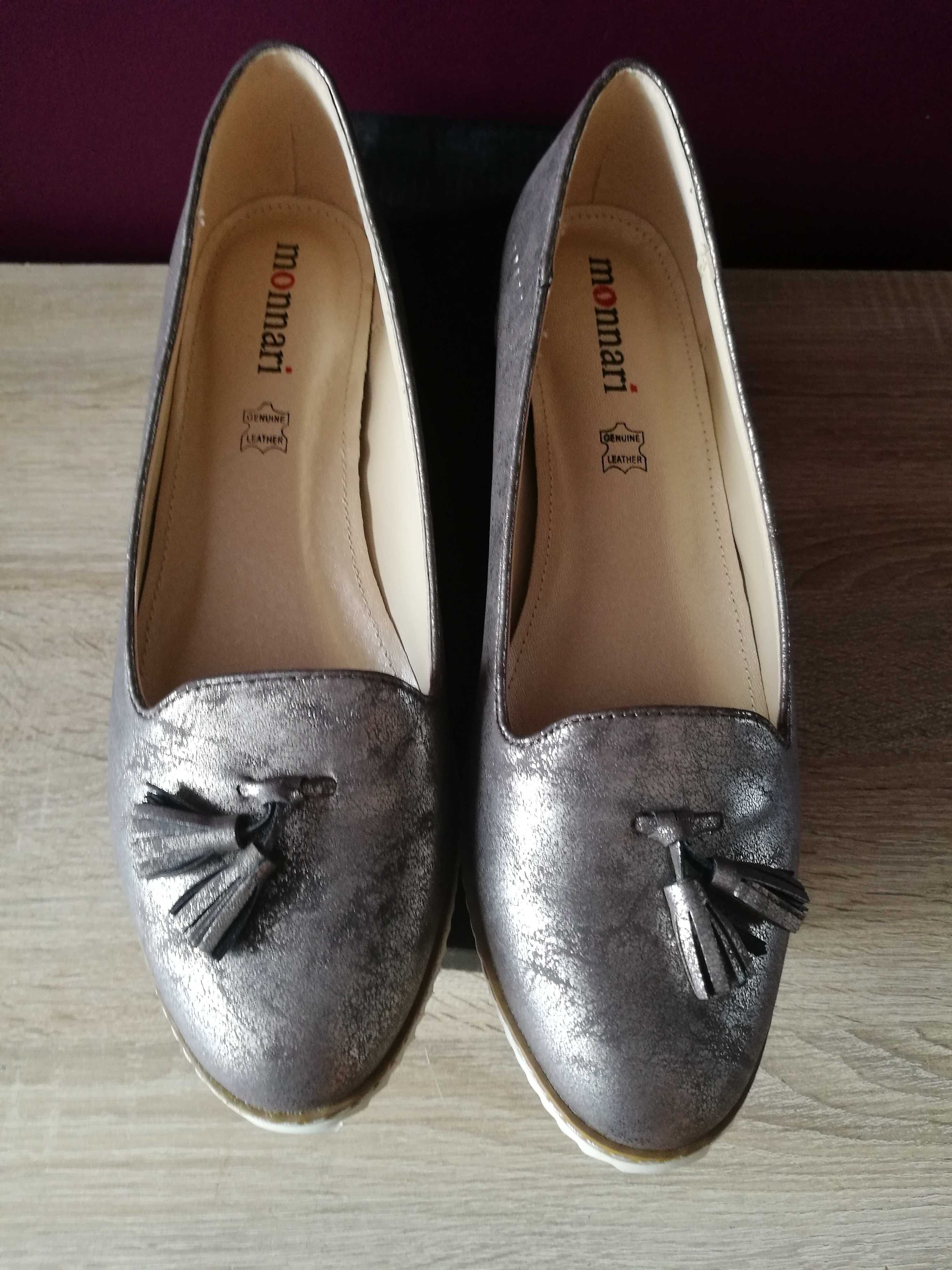 Półbuty Monnari silver 41
