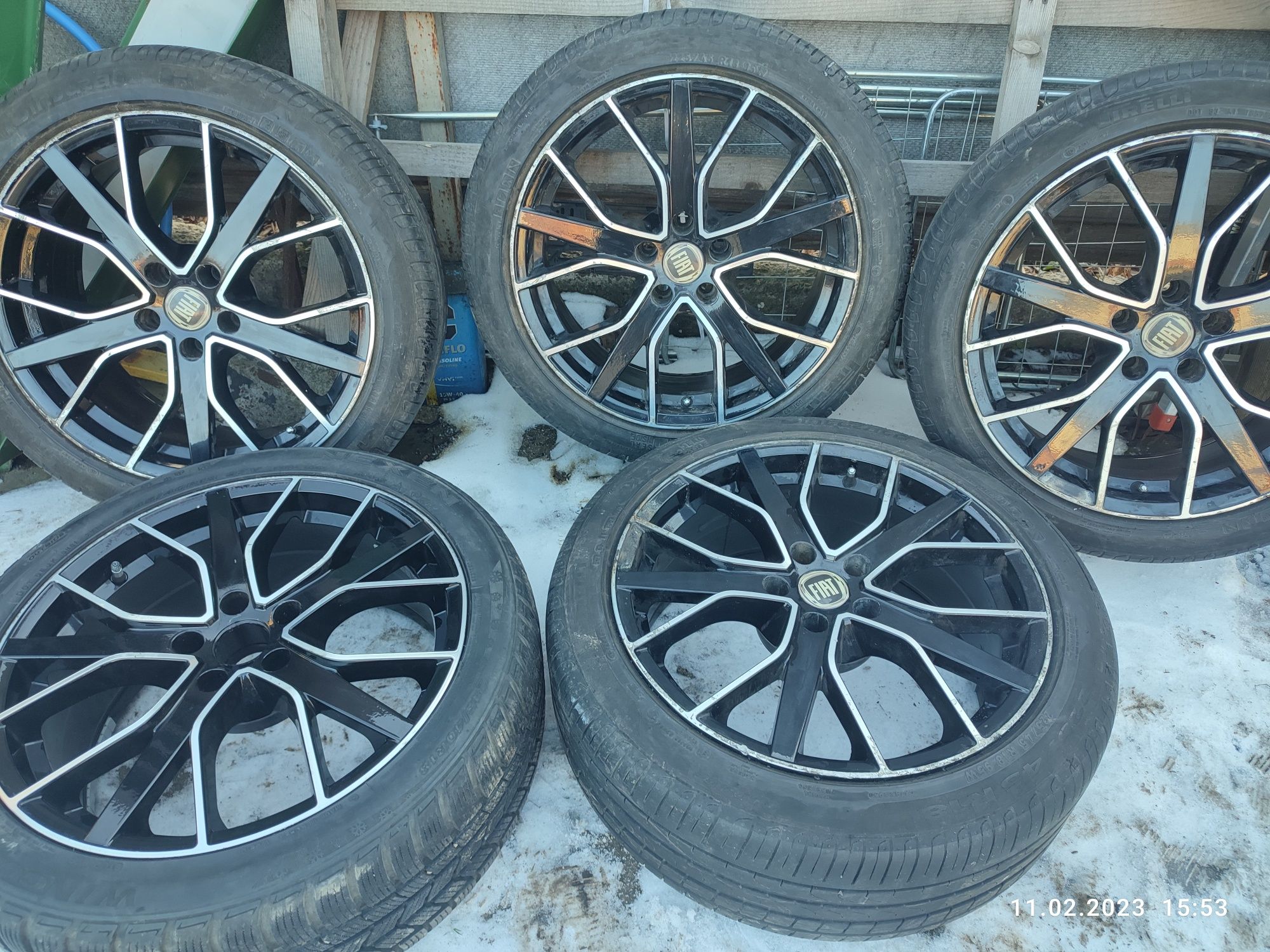 Литые диски+резина от Fiat 225/45 R18