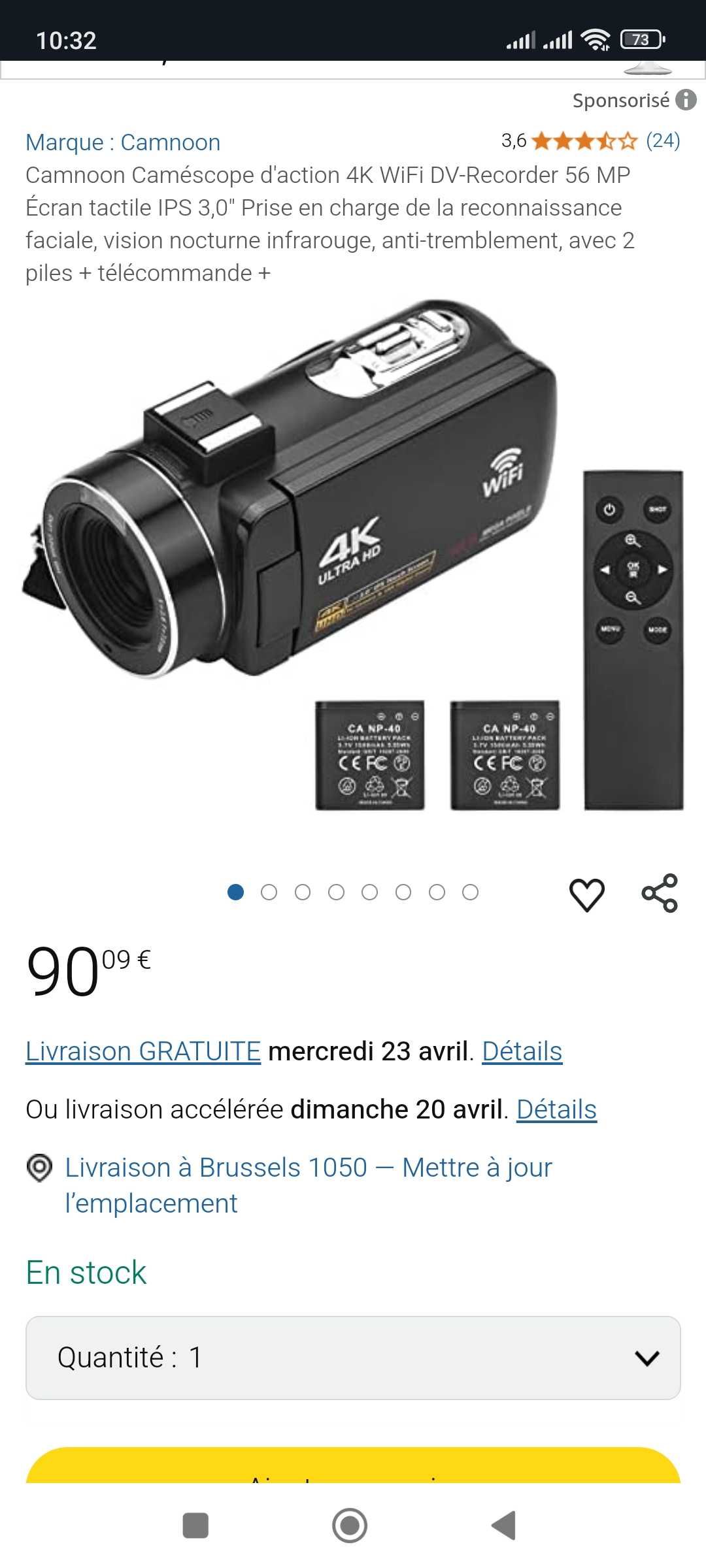 Câmara Vídeo 4k Wifi