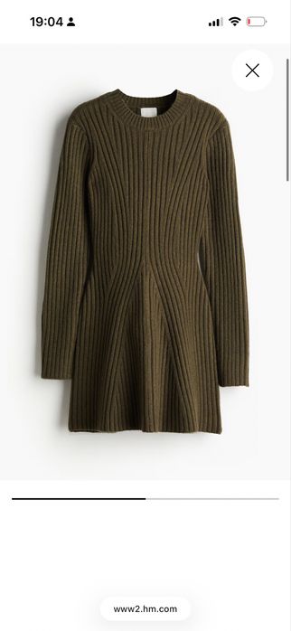 Вязаное теплое платье  H&M / Вʼязана тепла сукня H&M xs