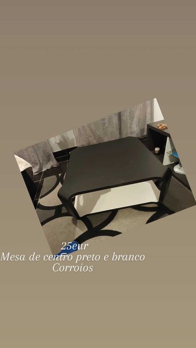 Mesa de centro preta