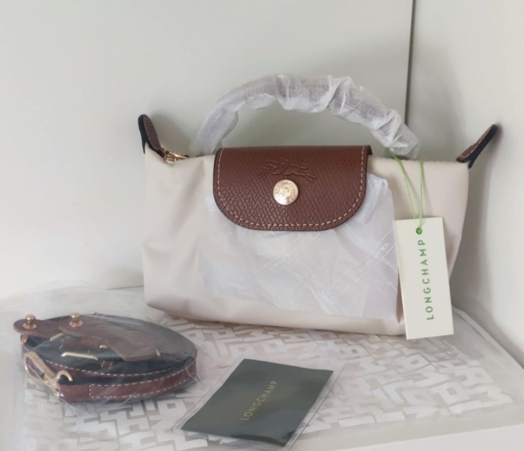 Torebka LONGCHAMP mini beż/ beżowa