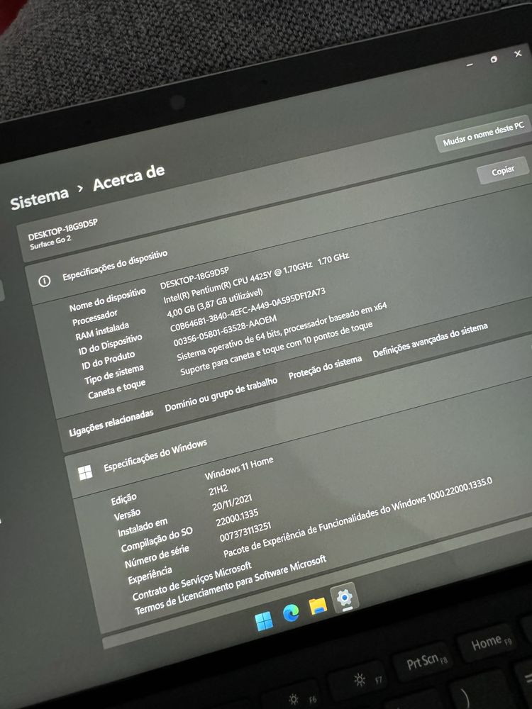 Microsoft Surface Go 2 + Teclado Original -Oferta de Caneta Compativel