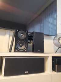 OKAZJA Kolumny podstawkowe monitory stereo PianoBlack Pioneer s-hm82gb