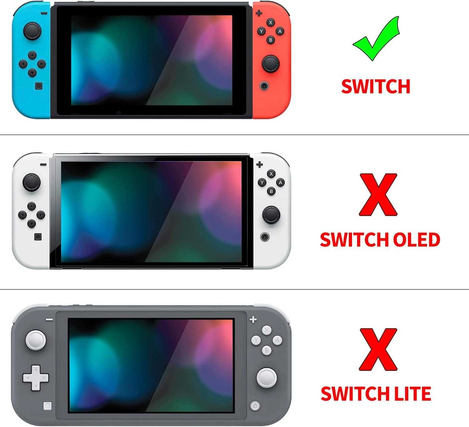 PlayVital Cover Case Nintendo Switch Szkło Hartowane/Nakładki Joystick