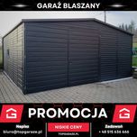 Garaż blaszany 5x5 podwyższony grafitowy schowek magazyn hala 6x7 8x5