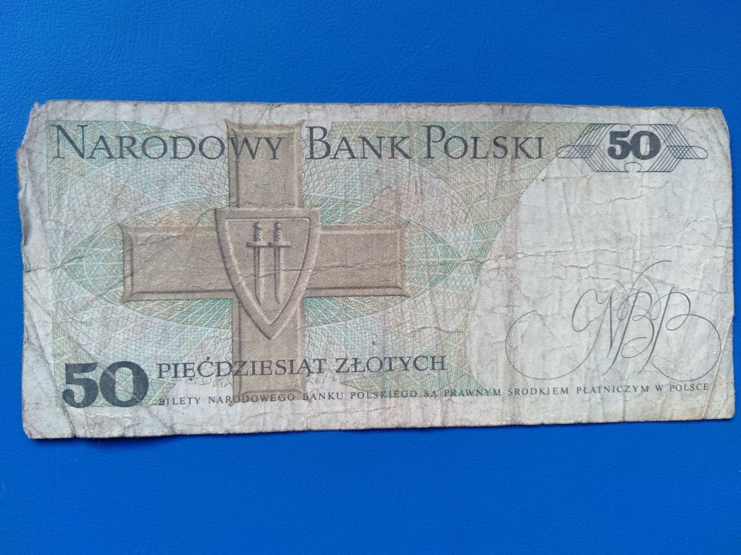 "50 ZŁOTYCH" banknot z Karol Świerczewski z 1988 rok