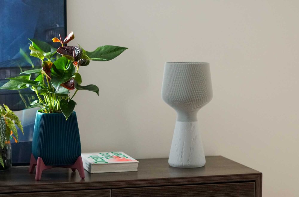 CALIZ M - szary kam./szary - obudowa lampy - Polska produkcja