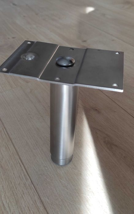 IKEA GODMORGON – nogi okrągłe ze stali nierdzewnej, 14–25 cm (6 szt.)
